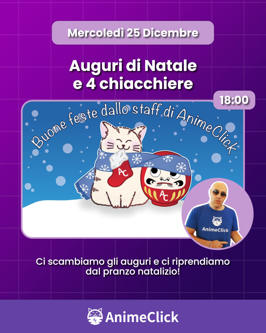 AnimeClick su Twitch: programma dal 23 al 29 dicembre